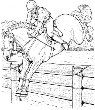 Barbie Horse jumps over obstacles Coloring Pages - Barbie Horse Coloring  Pages - Coloring Pages For Kids And Adults