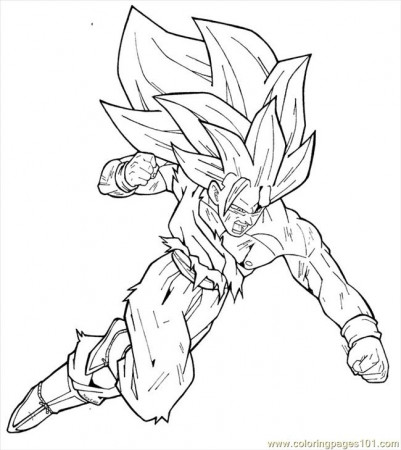 Goku Ss3 By Moncho M89 Coloring Page for Kids - Free Goku Printable Coloring  Pages Online for Kids - ColoringPages101.com | Coloring Pages for Kids