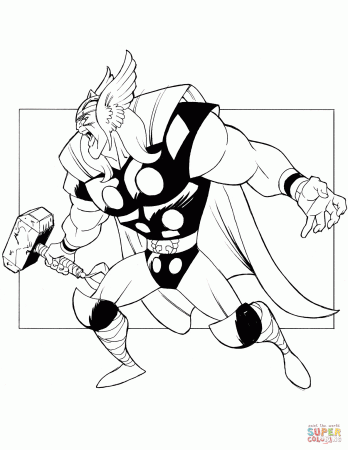 The Mighty Thor coloring page | Free Printable Coloring Pages