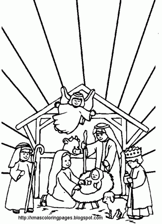 baby jesus coloring pages