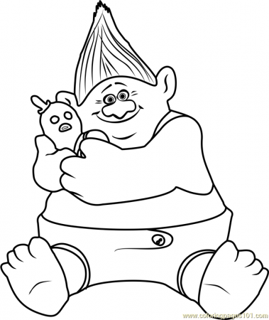 Biggie from Trolls Coloring Page for Kids - Free Trolls Printable Coloring  Pages Online for Kids - ColoringPages101.com | Coloring Pages for Kids