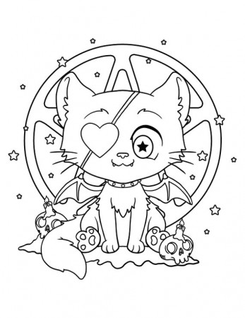 Pastel Goth Coloring Pages ...