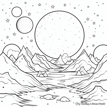 Galaxy For Adults Coloring Pages - Free ...