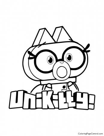 UniKitty - Dr Fox Coloring Page | Coloring Page Central
