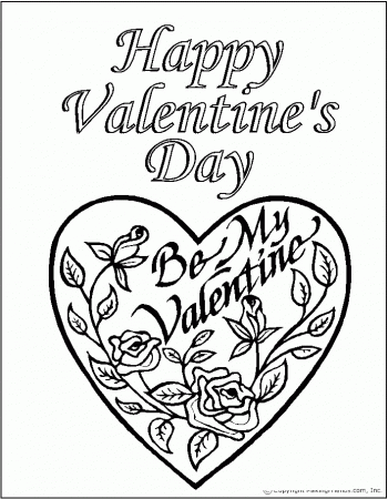 Delightful Valentines Day Roses Coloring Pages Together With ...