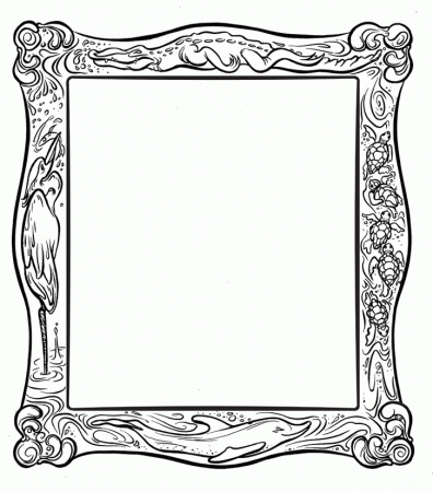 Frame Coloring Page Clipart - Free to use Clip Art Resource