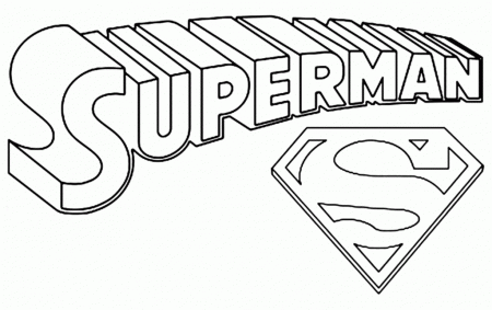 Superman Logo Coloring Page