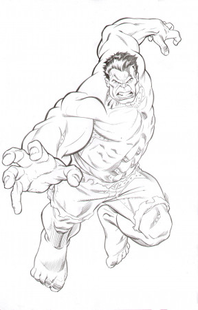 Drawing Of The Hulk