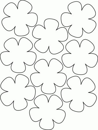Flower Template For Kids To Cut Out