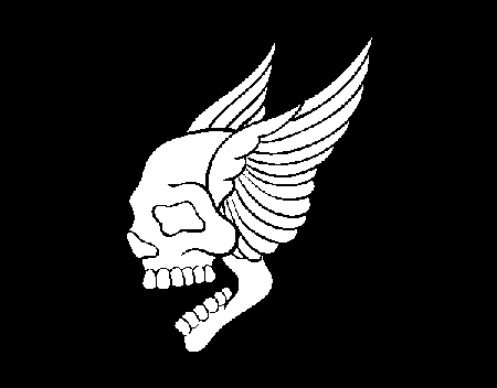Skull with wings tattoo coloring page - Coloringcrew.com