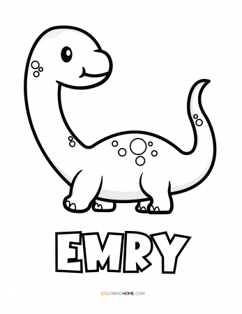 Emry dinosaur coloring page