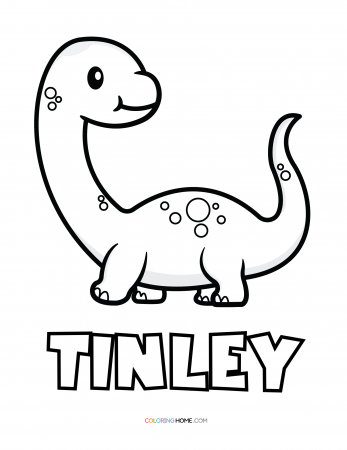 Tinley dinosaur coloring page