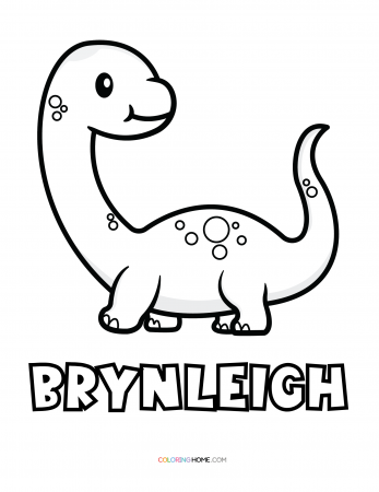 Brynleigh dinosaur coloring page