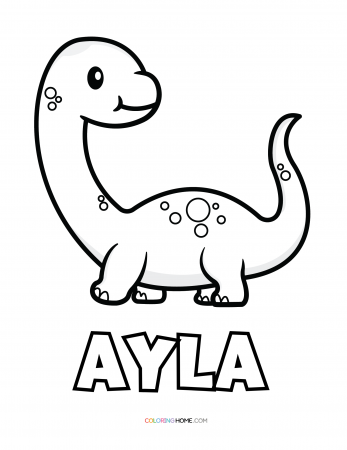 Ayla dinosaur coloring page