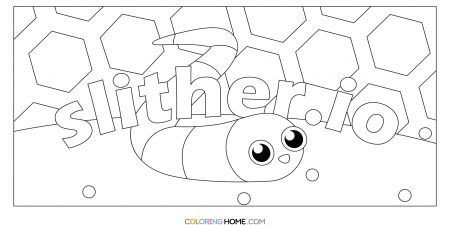 slither.io coloring page