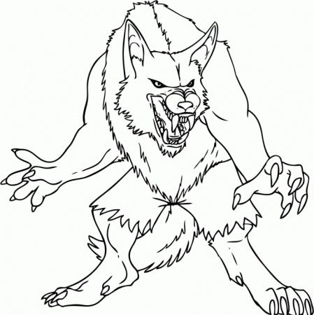 15 Pics of Cartoon Zombie Wolf Coloring Pages - Demon Wolf ...