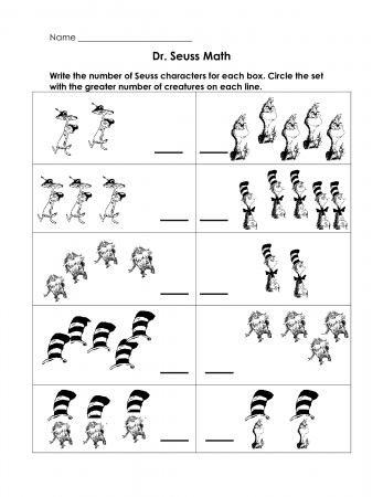 Dr Seuss Free Worksheets Printables - The Largest and Most ...