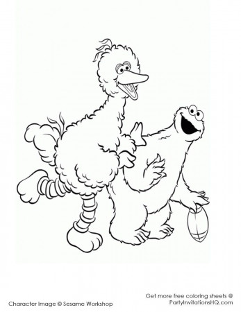 coloring pages sesame street | Best Coloring Page Site