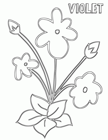 Violet coloring pages | Coloring pages to download and print