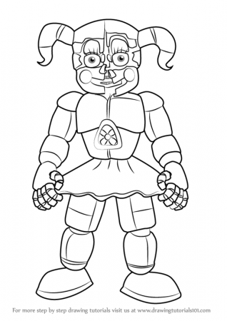 Learn How to Draw Circus Baby from Five Nights at Freddy's (Five Nights at  Freddy's) St… | Fnaf coloring pages, Valentines day coloring page, Monster coloring  pages