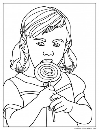 Coloringoks For Elderly Image Ideas Girl_with_lollipop_coloring_page People  Images Adults Kids – Approachingtheelephant