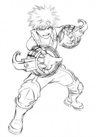 Anime Coloring Pages Mha - Coloring and Drawing