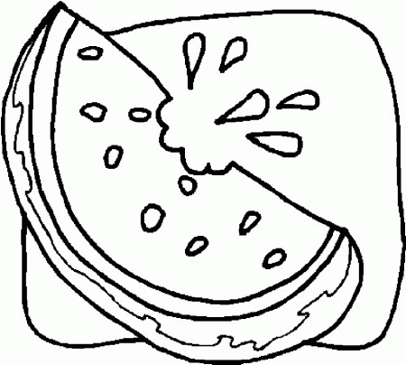 Watermelon Coloring Pages - Best Coloring Pages For Kids