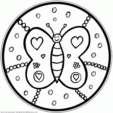 12 Pics of Free Mandala Coloring Pages Butterflies - Printable ...