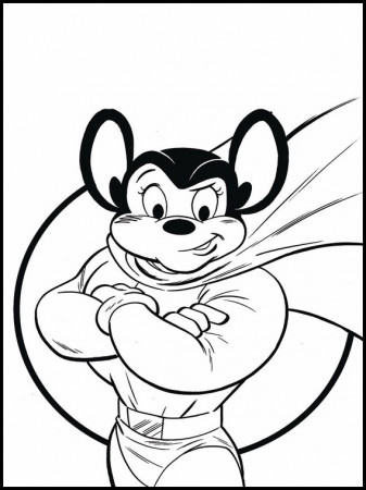 Colouring Mighty Mouse 3