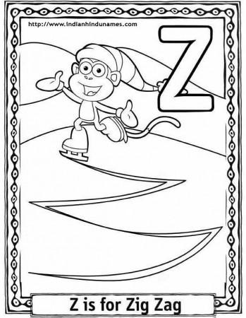 dora-cartoon-alphabet-coloring-pages-z | Lillian Brink | Flickr