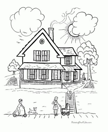 House Coloring Pages - GetColoringPages.com