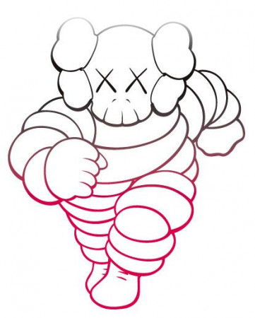 Kaws' michelin ma illustration | Simple canvas paintings, Raven art, Art  painting