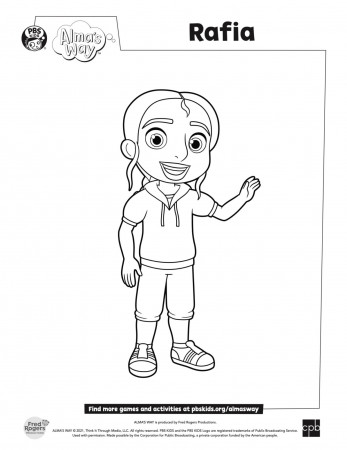 Alma's Way -- Rafia coloring page