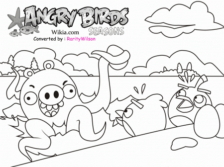 Christmas Angry Birds Coloring Pages - Coloring Pages For All Ages