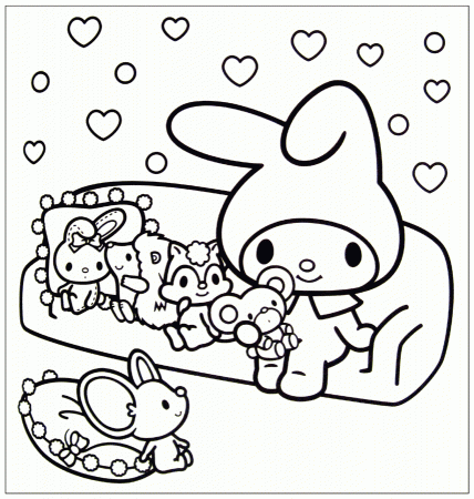 My Melody Coloring - Coloring Pages for Kids and for Adults