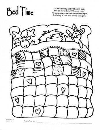 Free Bed Coloring Sheet, Download Free Bed Coloring Sheet png images, Free  ClipArts on Clipart Library