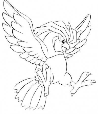 Pidgeotto 1 Coloring Page - Free Printable Coloring Pages for Kids