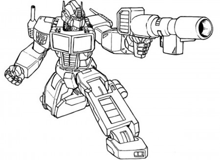 Optimus Prime Fighting Coloring Page - Free Printable Coloring Pages for  Kids