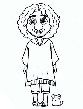 Coloring Pages Encanto Bruno for children Print Free