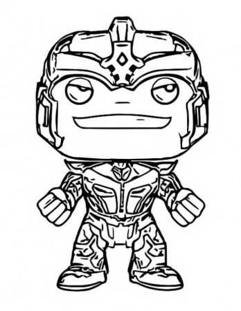 Thanos Funko Coloring Page - Free Printable Coloring Pages for Kids