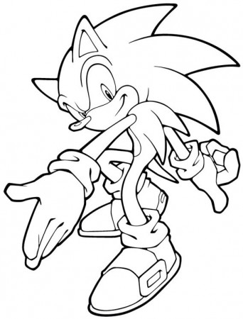 Drawing Sonic #153939 (Video Games) – Printable coloring pages