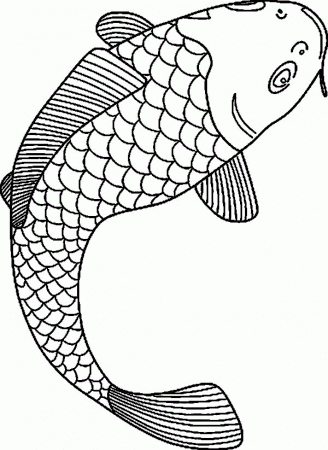 Koi Fish Colouring Pages - High Quality Coloring Pages