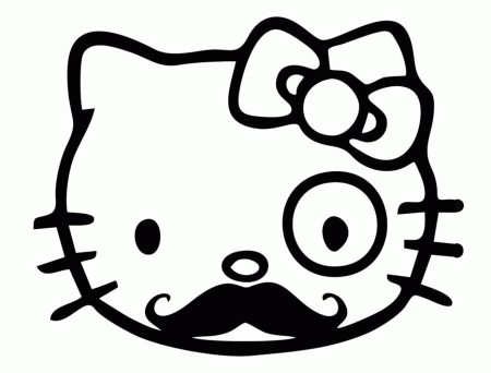 Hello Kitty Free Coloring Page for Gilrs | Cute pages of ...