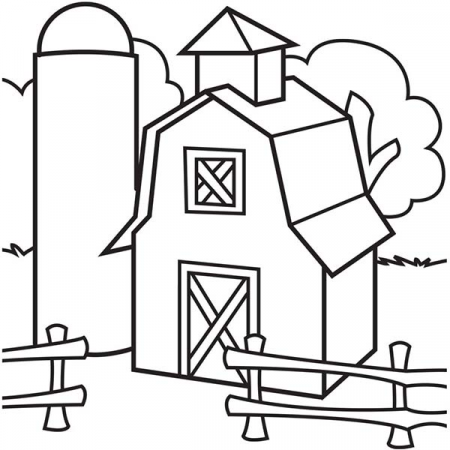 Pin by ColorLuna on Barn Coloring Pages | Coloring pages, House ...