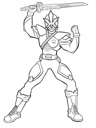 coloring page for kids ~ Blue Power Ranger Coloring Pages At ...