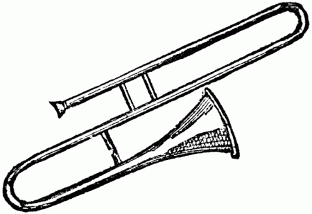 Trombone Coloring Pages - Best Coloring Pages For Kids | Trombone, Coloring  pages for kids, Clip art