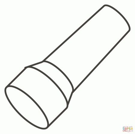 Flashlight coloring page | Free Printable Coloring Pages