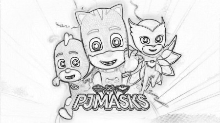 PJ Masks Coloring Page