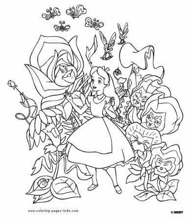 Disney Stationary Coloring Book Alice Wonderland | Kids Coloring Pages