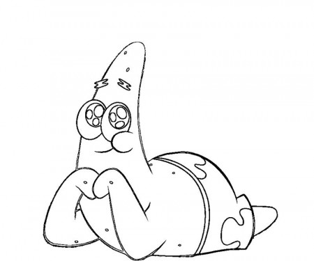 Patrick Star Coloring Page | Cooloring.com